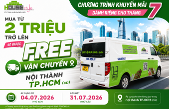 Miễn Phí Vận Chuyển Nội Thành TP.HCM Cho Đơn Hàng Từ 2 Triệu – Khuyến Mãi Tháng 7 Từ Nhà Phong Cách