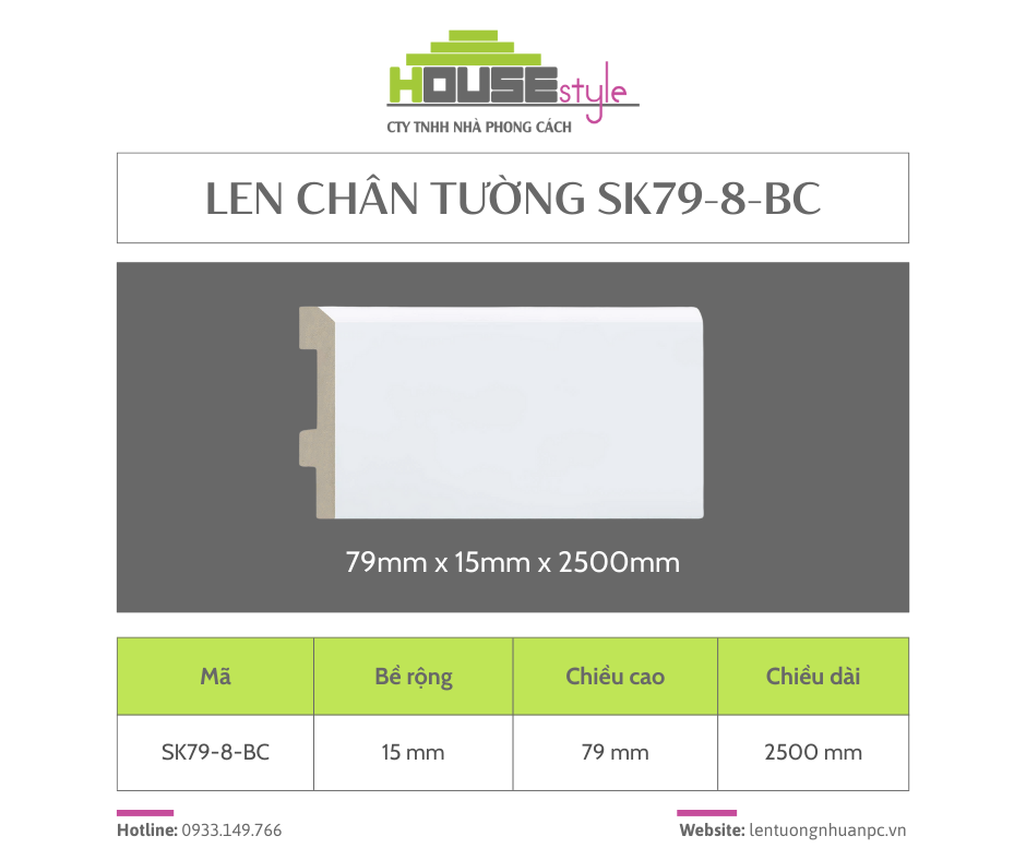 cung cấp len chân tường cho Dự án Bcons City – SK79-8-BC