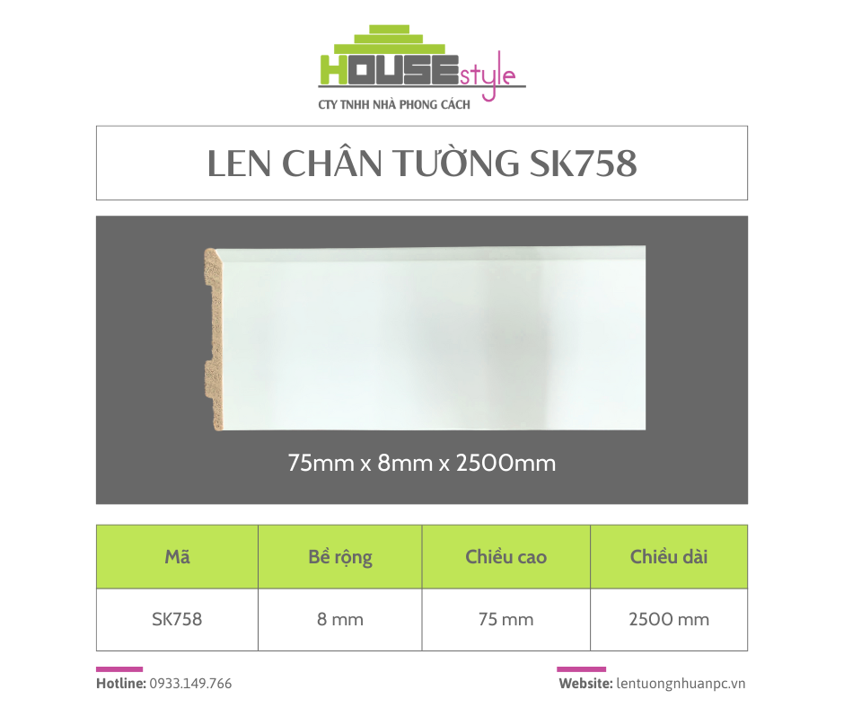 Len chân tường SK758