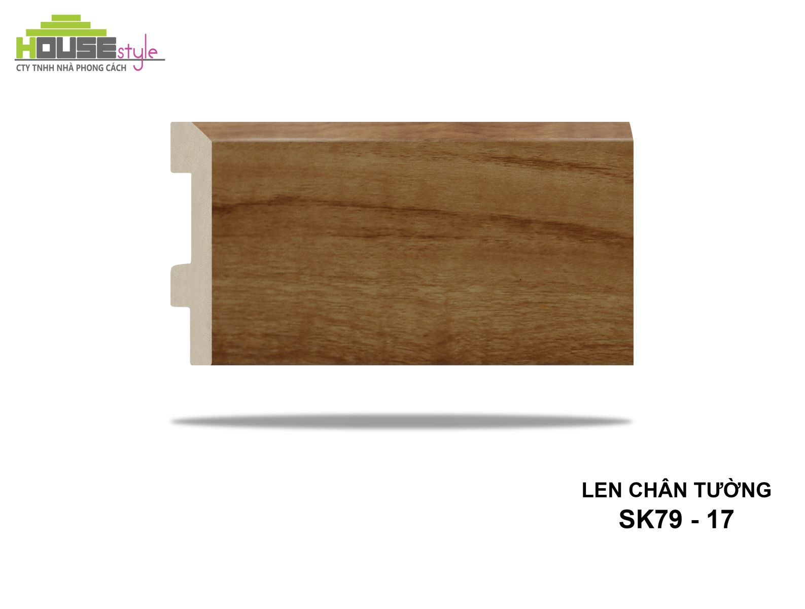 Len tường nhựa 79mm