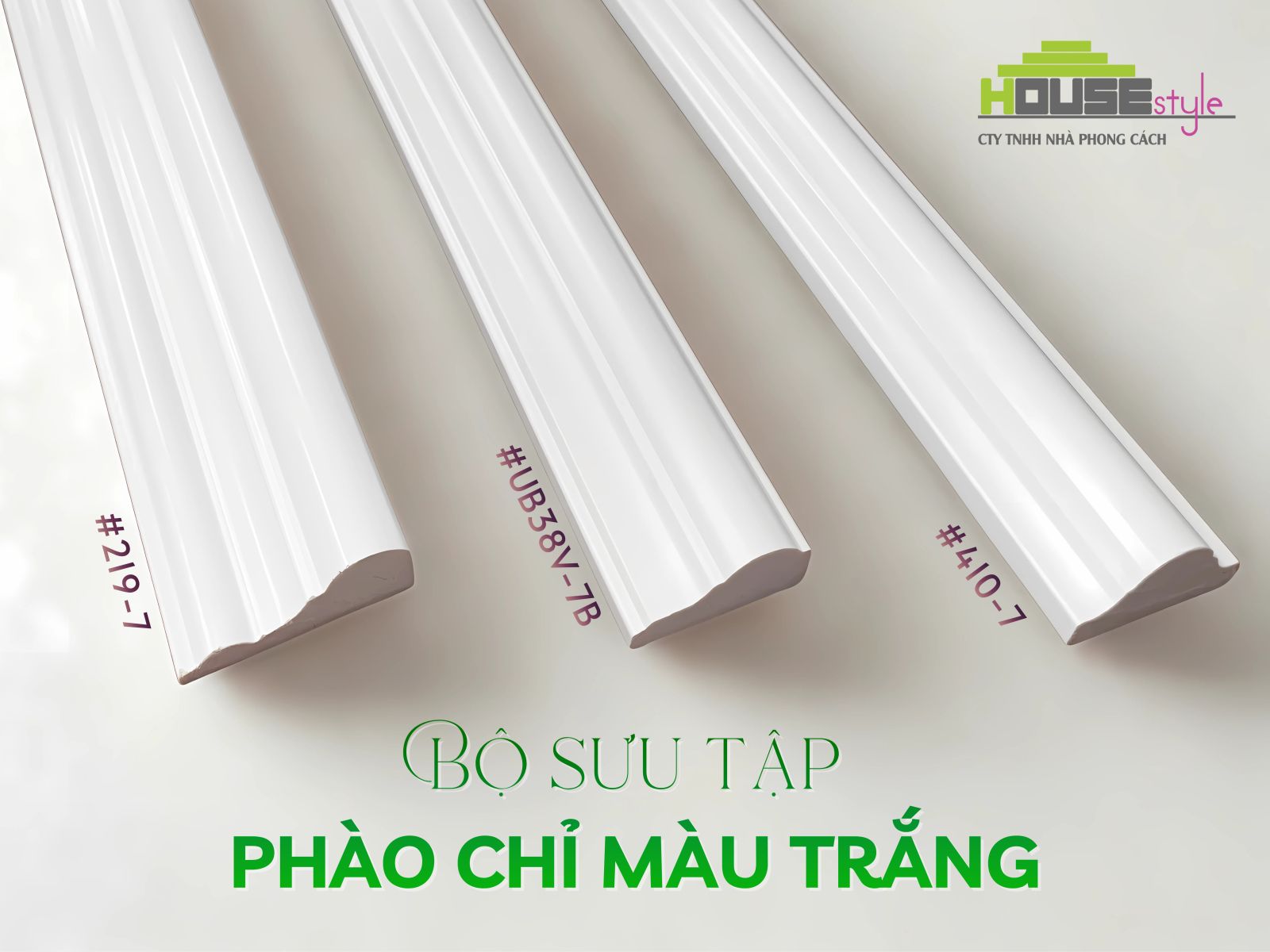Phào chỉ trắng