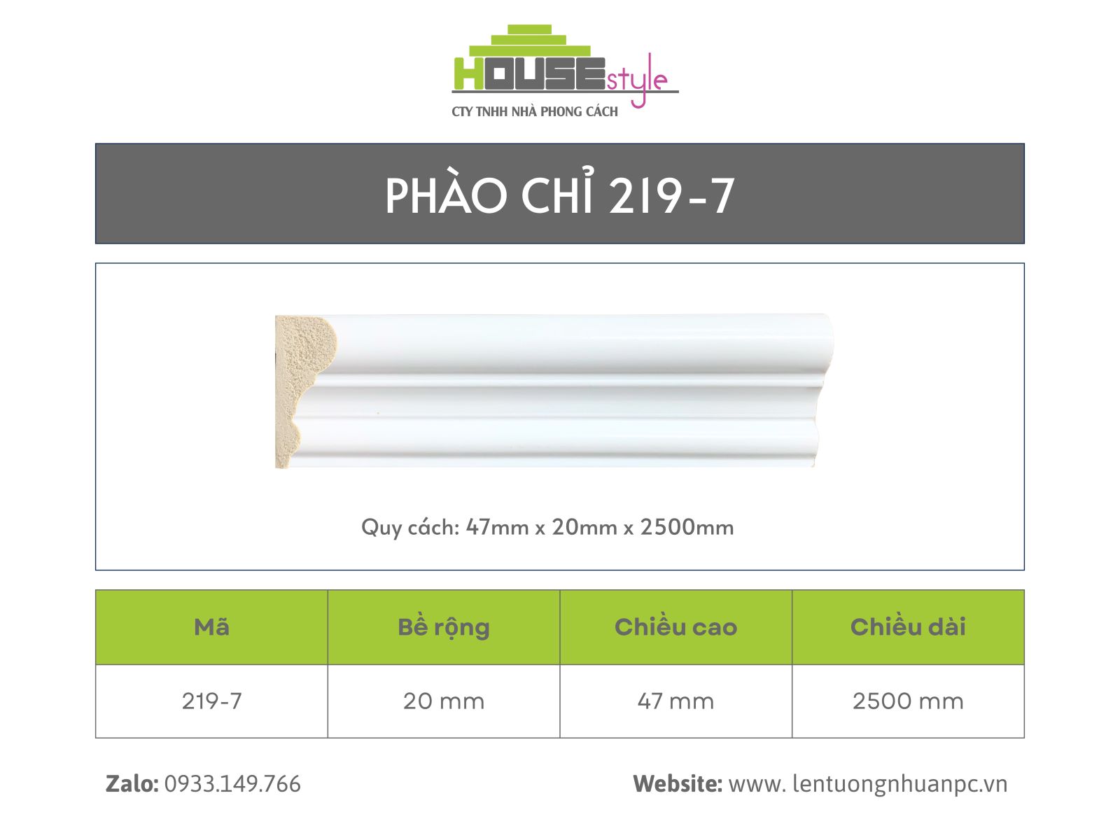 Phào chỉ NPC 219-7