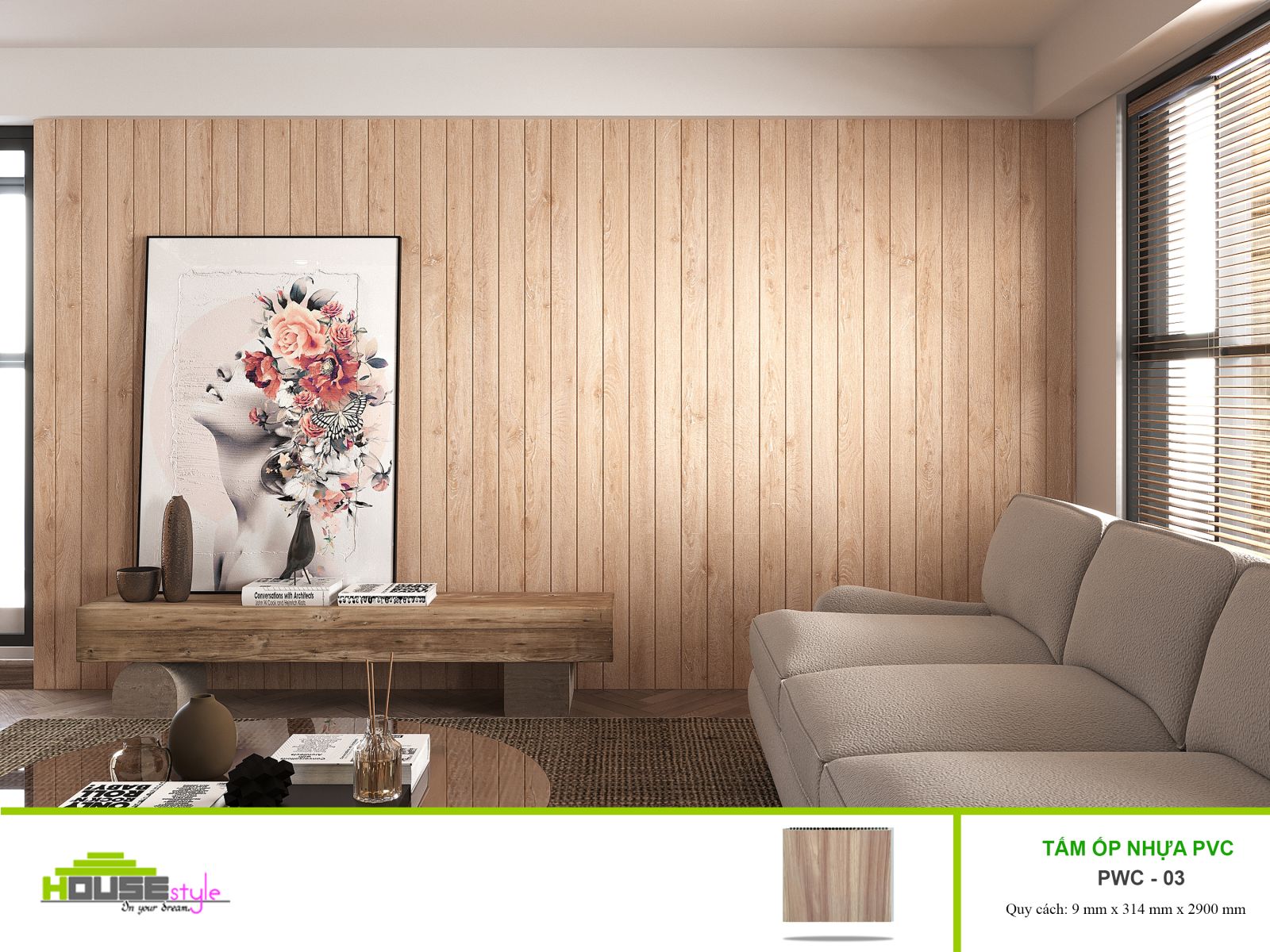 Tấm ốp tường PVC