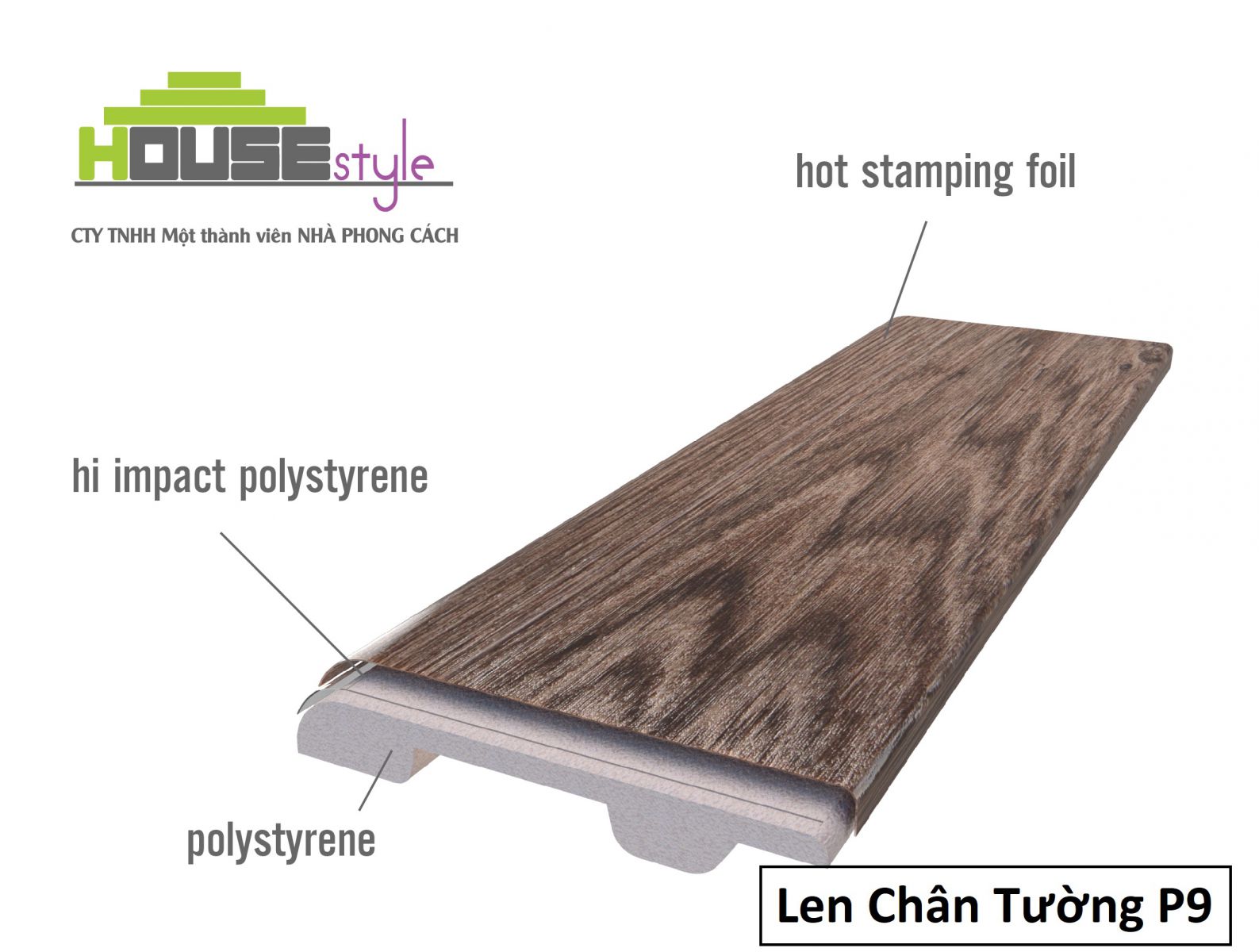 Len tường tách lớp