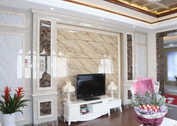 trang trí nhà cửa bằng len tường vân đá
