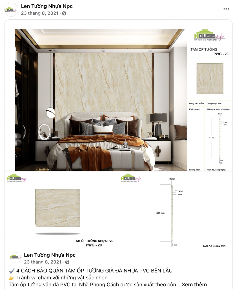 Tấm Ốp Tường Nhựa 