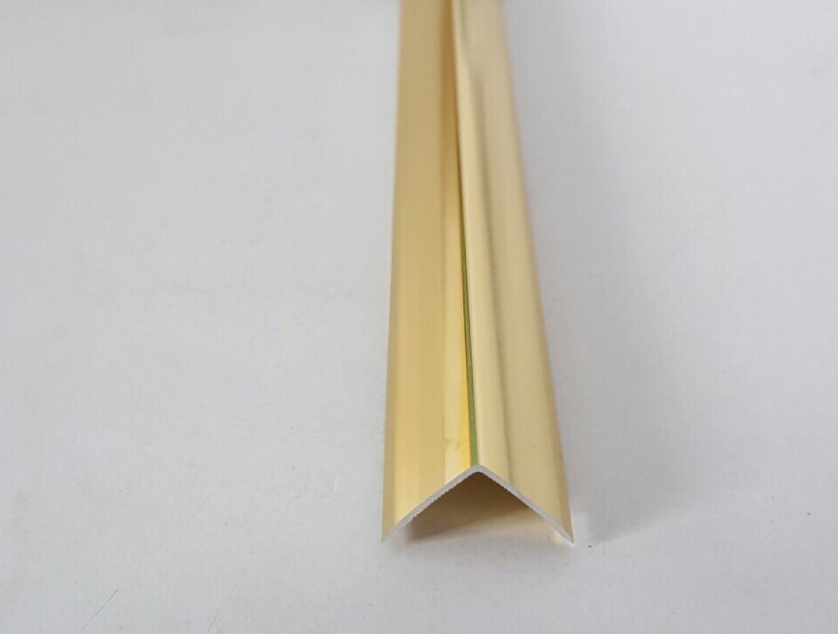 NẸP NHÔM GÓC V - VÀNG BÓNG