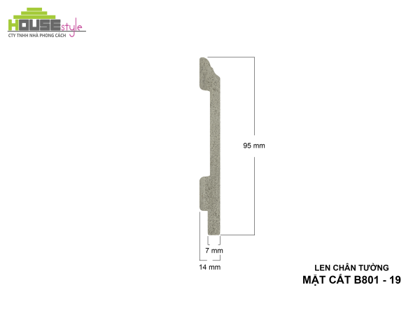 LEN CHÂN TƯỜNG NHỰA B801 - 19
