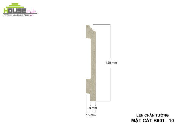 LEN CHÂN TƯỜNG NHỰA B901 - 10