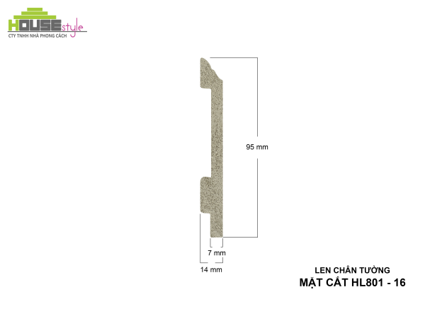LEN CHÂN TƯỜNG NHỰA HL801 - 16