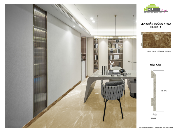 LEN CHÂN TƯỜNG NHỰA HL802 - 1