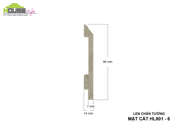 LEN CHÂN TƯỜNG NHỰA HL801 - 6