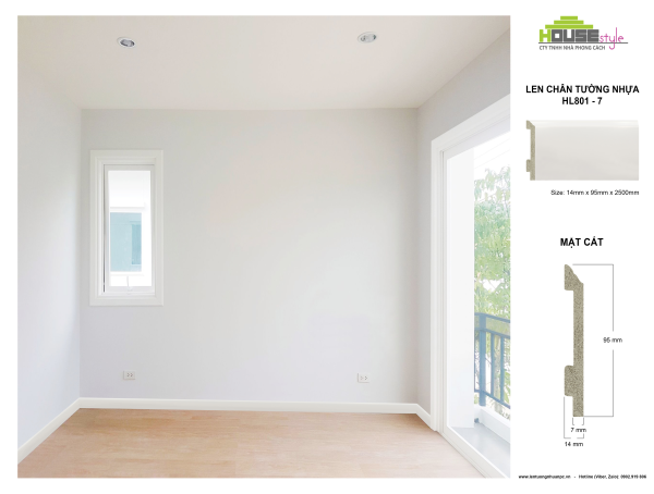 LEN CHÂN TƯỜNG NHỰA HL801 - 7