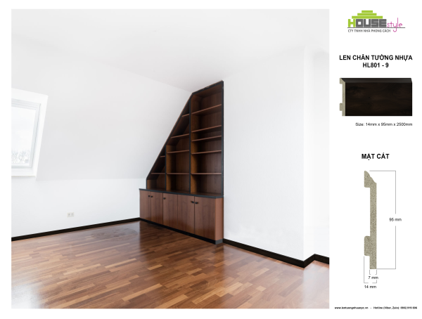 LEN CHÂN TƯỜNG NHỰA HL801 - 9