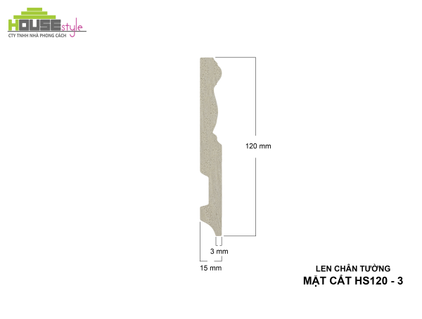 LEN CHÂN TƯỜNG NHỰA HS120 - 3
