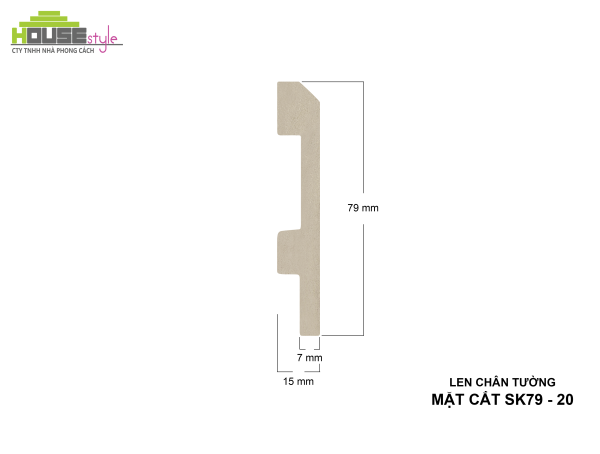LEN CHÂN TƯỜNG NHỰA SK79 - 20