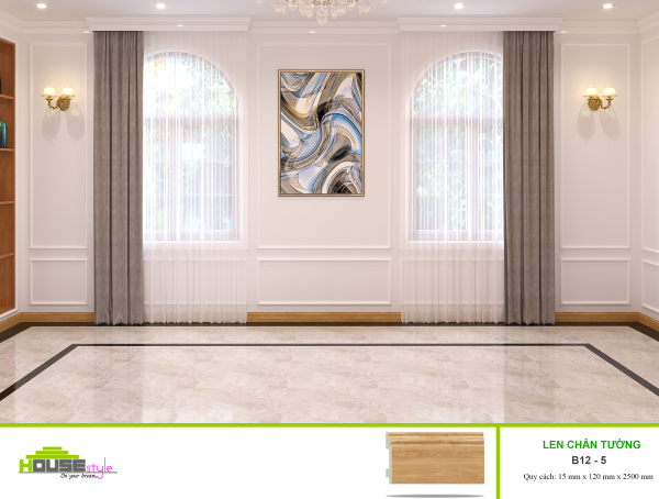 LEN CHÂN TƯỜNG NHỰA B12 - 5